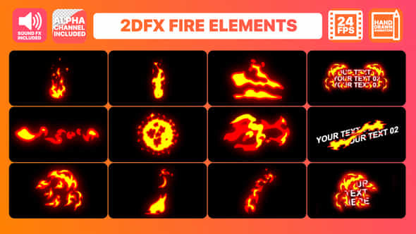 Hand Drawn Fire - VideoHive 22594588
