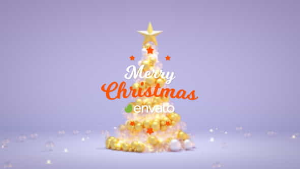 Christmas Greetings Intro (2 Versions) - VideoHive 34889717