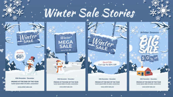 Winter Sale Stories - VideoHive 48706637