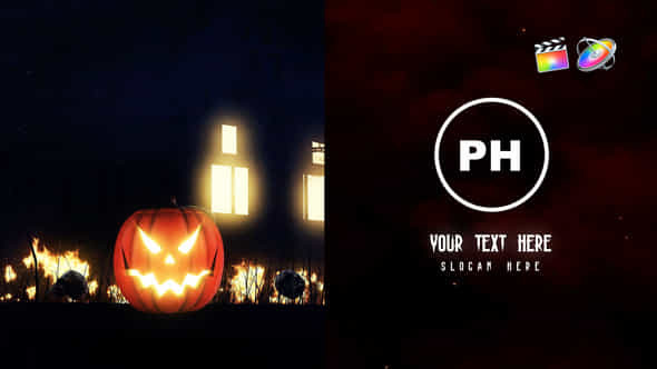 Halloween Dark Logo - VideoHive 48385689