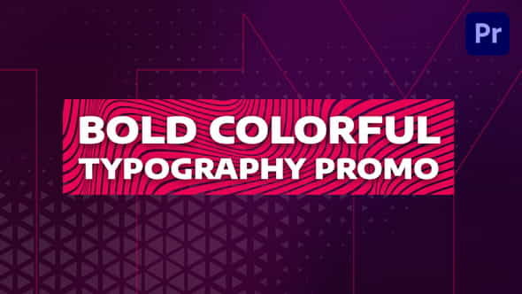 Bold Colorful Typography Promo | - VideoHive 31901878