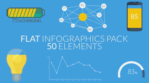Flat Infographics Pack - VideoHive 5016186