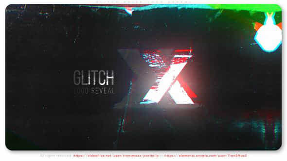 Glitch Noise Logo Reveal - VideoHive 51564306