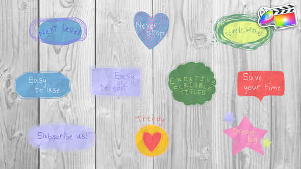 Creative Scribble Titles - VideoHive 48504746
