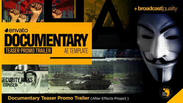 Documentary Teaser Promo Trailer - VideoHive 24557114