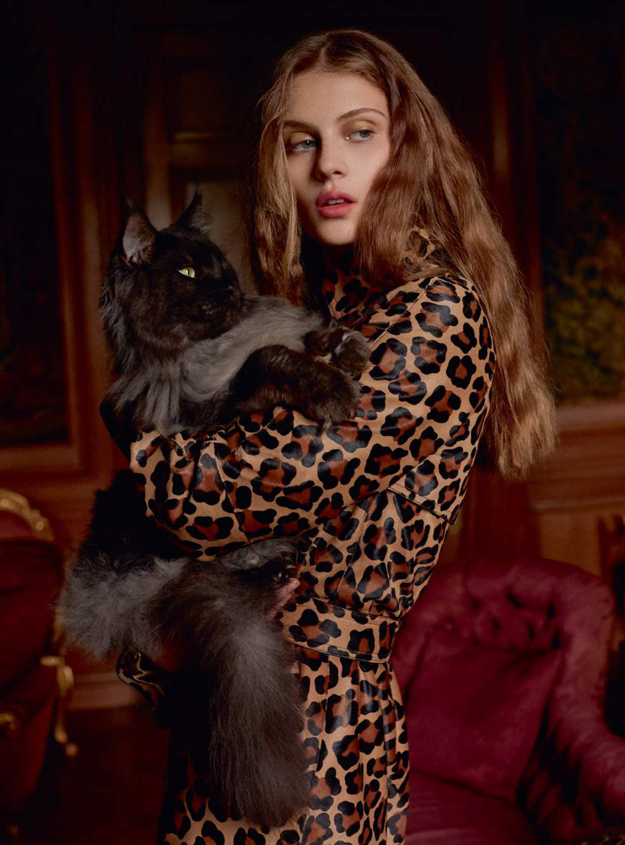 Девушка с кошками / CatWoman - Florence Kosky by Agata Pospieszynska - Harpers Bazaar UK september 2018