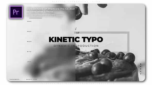 Kinetic Typography Intro - VideoHive 34617713