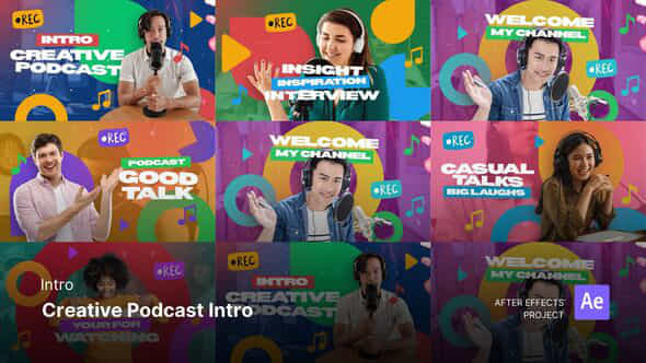 Intro Creative Podcast Intro After Effects Project Files - VideoHive 59593610