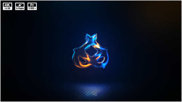 Glowing Logo Animation V2 - VideoHive 48832882