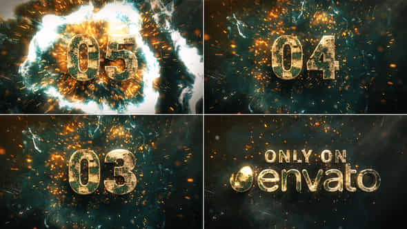 CountdownPowerful Countdown Opener - VideoHive 44934729