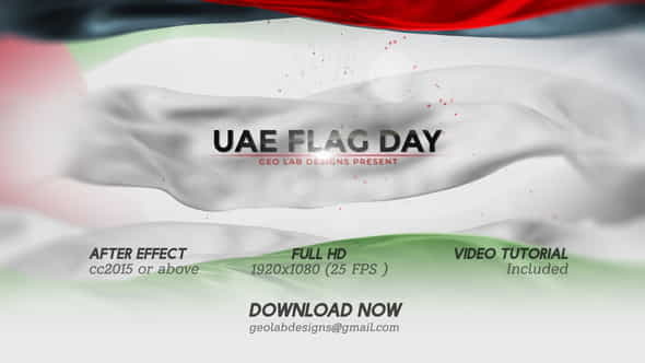 UAE Flag DaylMemorial DaylNational DaylIndependence - VideoHive 34437335