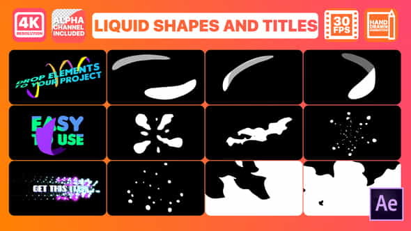 Liquid Shapes And Titles | - VideoHive 26918120