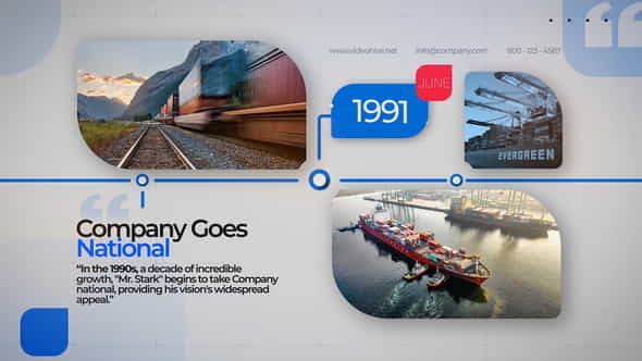 Business Company Timeline - VideoHive 31887364