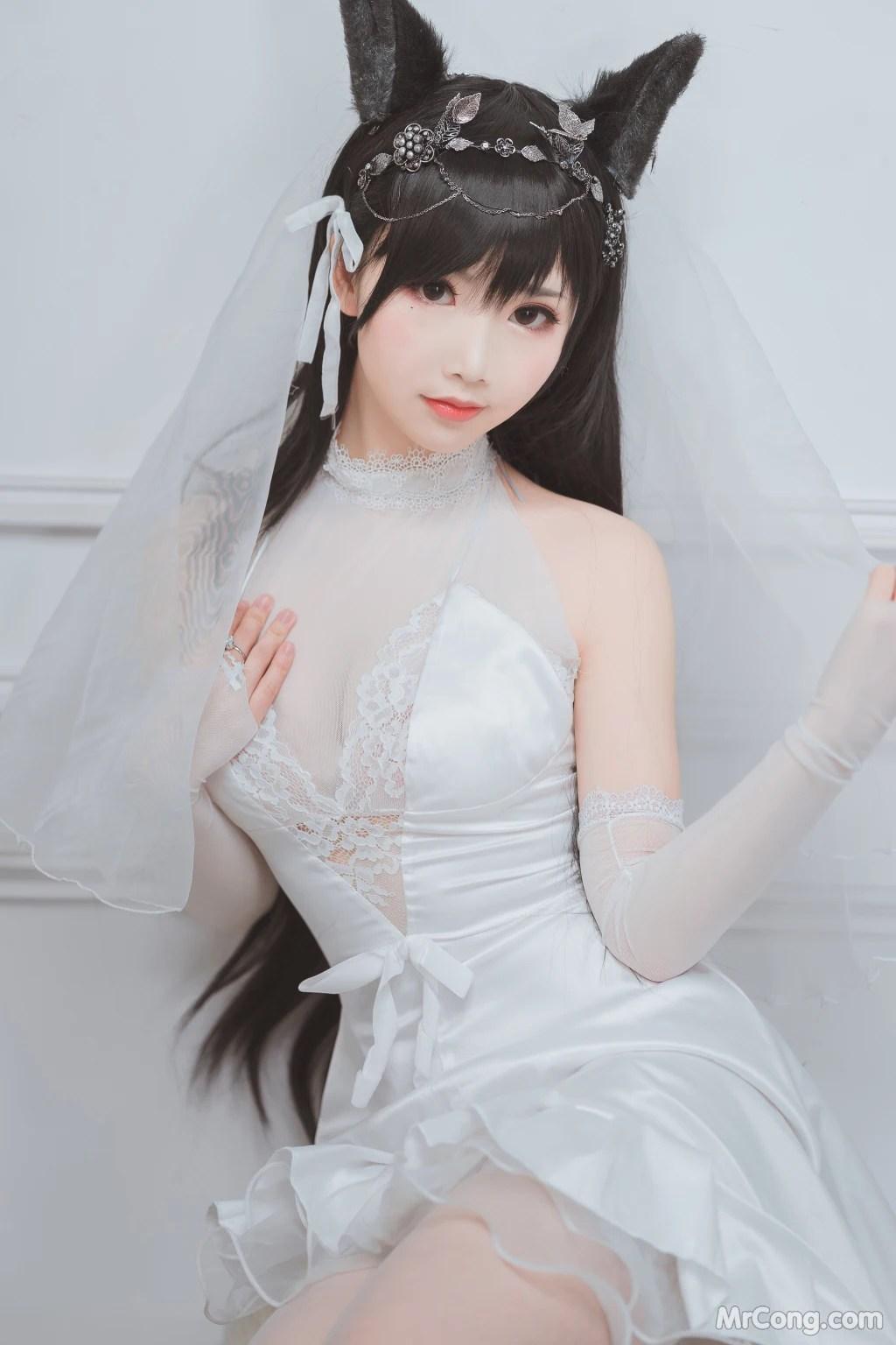 Coser@面饼仙儿 No.023: 爱宕花嫁 (29 photos)