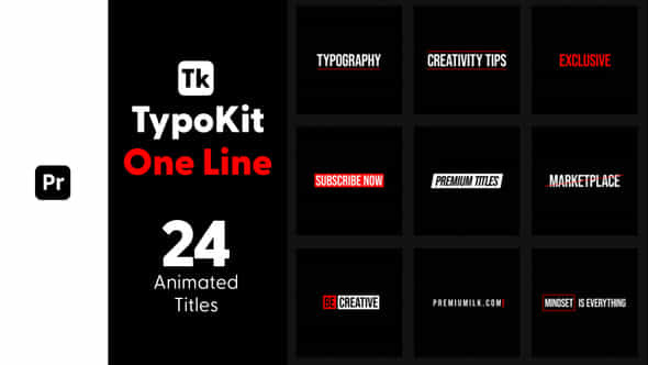 Typo Kit One - VideoHive 44488730