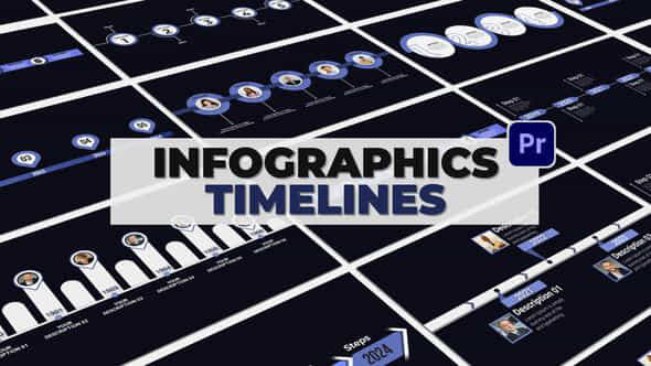 Infographics Timelines Mogrt - VideoHive 52058892