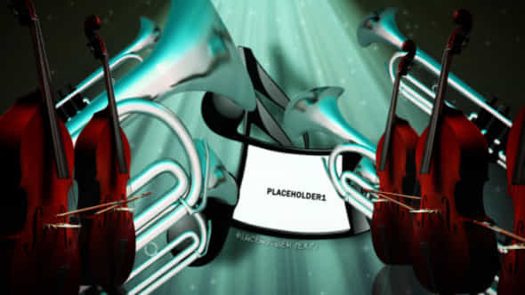 Dancing Instruments Cartoon Style Opener - VideoHive 2713710