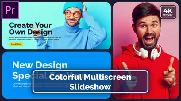 Multiscreen Opener Split Screen Sldeshow Mogrt For Premier Pro - VideoHive 50044946