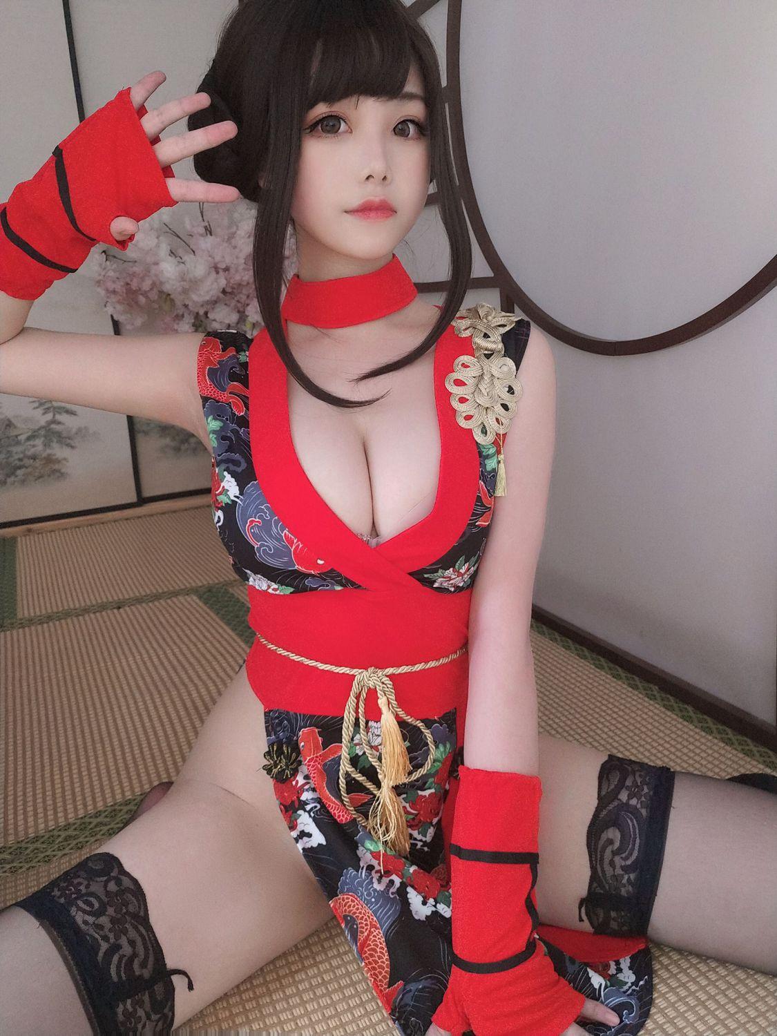 [福利女神cosplay] 蜜汁猫裘 - 红武士(4)