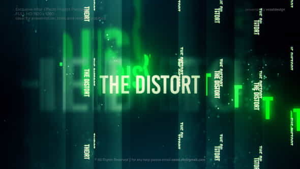 The Distort Cinematic Titles - VideoHive 34425323