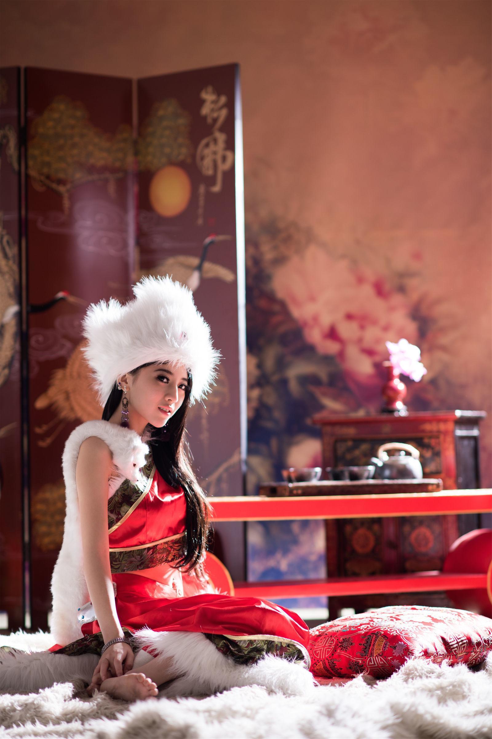 张楚曼《中国风圣诞节琴二棚》 写真集(23)