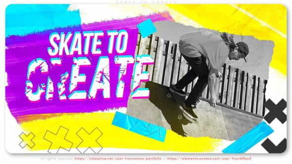 Skate To Create - VideoHive 35175645