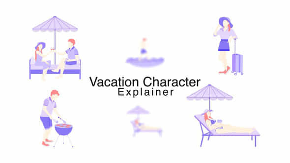 Vacation Character Explainer - VideoHive 58467420