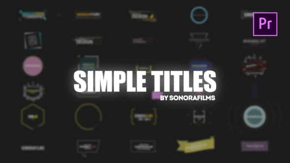 Simple Titles For Premiere - VideoHive 32202271