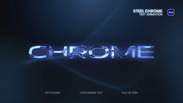 Steel Chrome Text Animation - VideoHive 58526693