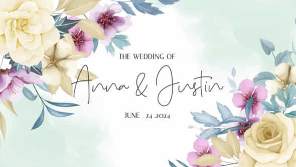 Romantic Wedding Invitation - VideoHive 51575242