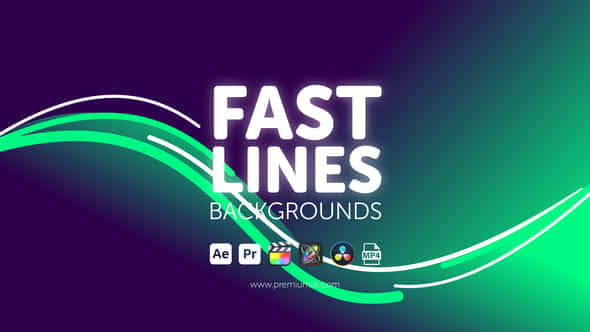 Fast Lines Backgrounds - VideoHive 45532111