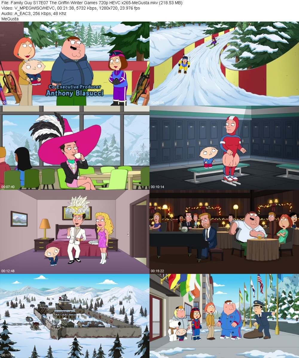 Family Guy S17E07 The Griffin Winter Games 720p HEVC x265-MeGusta