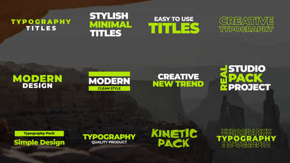 Typography Titles - VideoHive 44175883