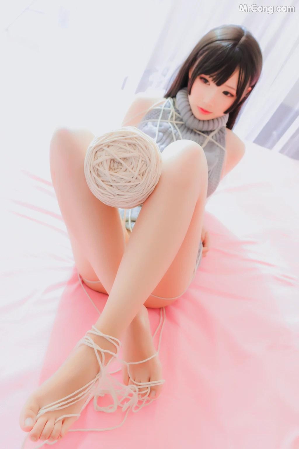 Coser@面饼仙儿 No.006: 露背毛衣 (41 photos)(15)