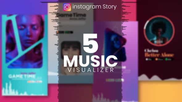 Music Visualizer Template for Instagram - VideoHive 33858999