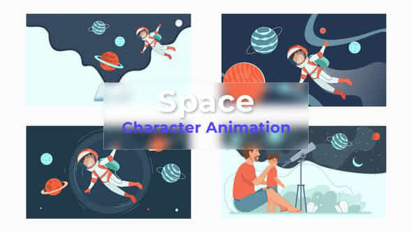 Character Space Animation - VideoHive 39690172