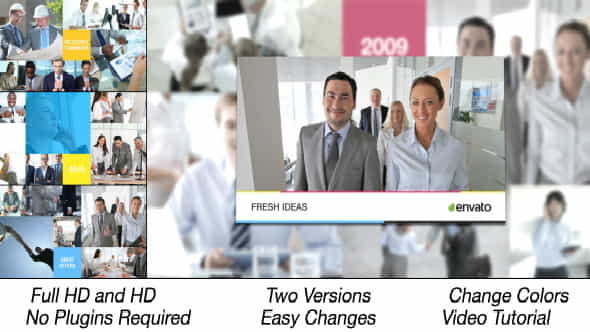 Corporate Multi Video Displays - VideoHive 12117881