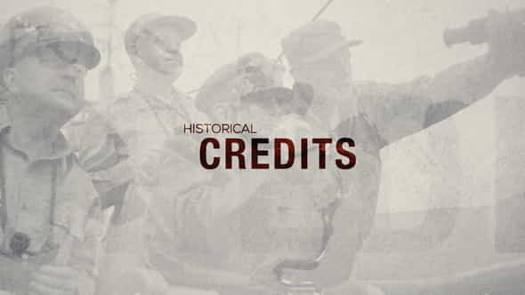 Historical Credits - VideoHive 23352836