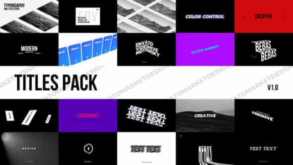 Modern Titles Pack - VideoHive 35299909
