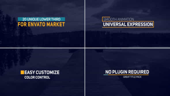 Lower Third Typography - VideoHive 20027463