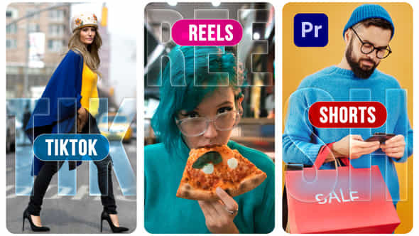 Dynamic Slideshow Vertical Instagram Reels Tiktok Shorts - VideoHive 55457498