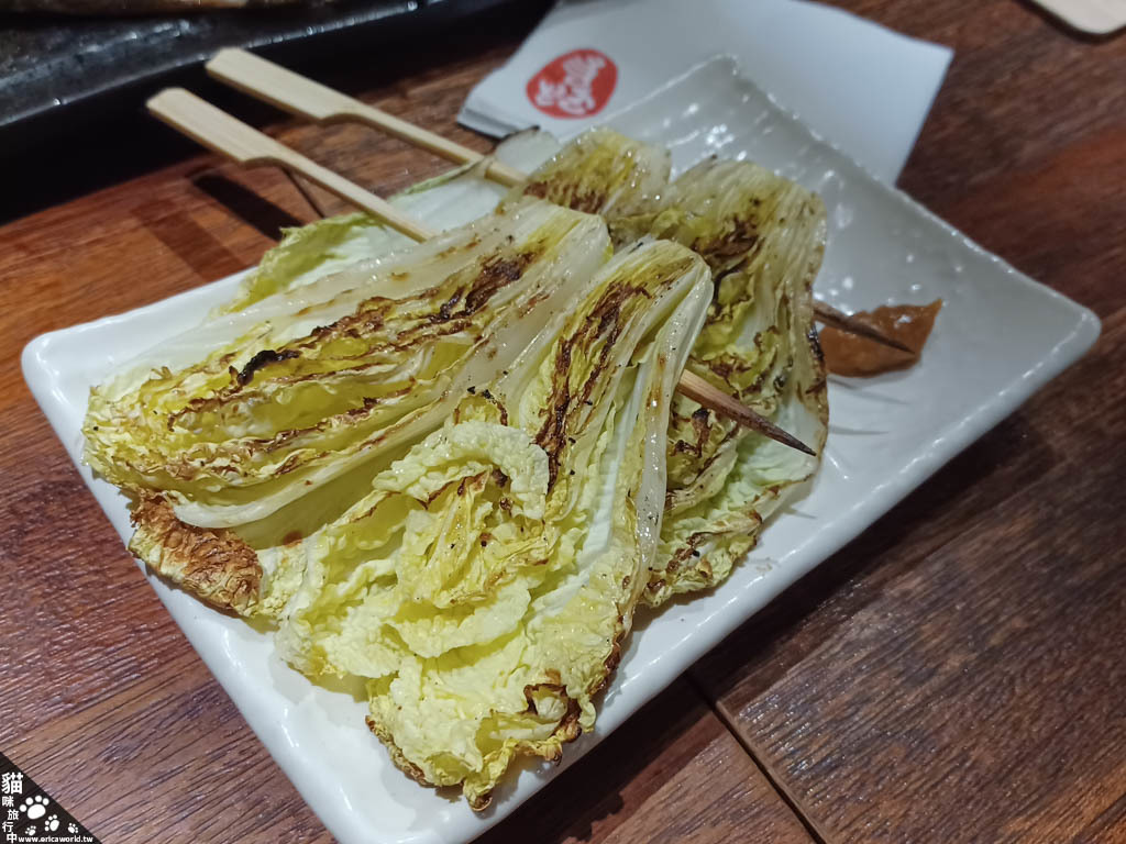 炭烤奶油娃娃菜 一鷺炭火燒鳥 日式居酒屋 台北