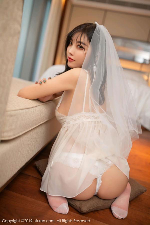 秀人网No.1819杨晨晨新娘主题写真(5)