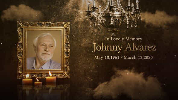 Funeral Memorial Card Mogrt - VideoHive 49634954