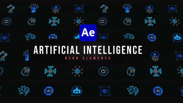 Ai Neon Icons - VideoHive 47251748