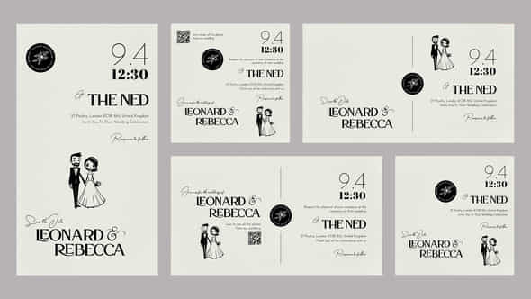 Hogan Modern Wedding Invitation - VideoHive 53995140