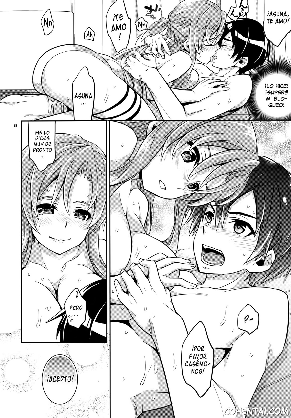 C9-02 Asuna no Neteru Ma ni (Sword Art Online) xxx comics manga porno doujin hentai español sexo 