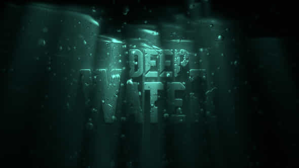 Under Water Logo - VideoHive 50926740