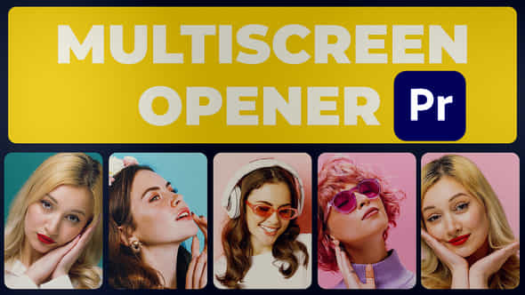 Multiscreen Opener Mogrt - VideoHive 51541571