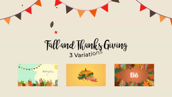 Fall and Thanksgiving Reveal - VideoHive 29366239